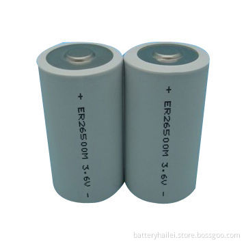 Li-SOCl2 Type C Battery ER26500M with 3.6V Nominal Voltage and 6,500mAh Nominal Capacity